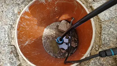 Einbau der Geothermischen Messkette GeoTrace®